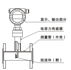 靶式流量计结构